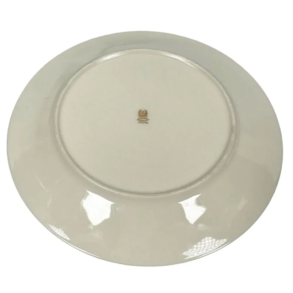 Vintage‎ Lenox Special Spring Country Scene Serving Dinner Plate Ivory Gold 11